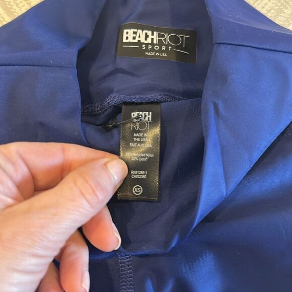 Beach Riot Women’s Blue with Colorblock High Waisted Leggings - Size XS - Picture 6 of 7